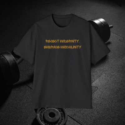 Reject Modernity, Embrace Masculinity Zyzz Oversized T-shirt
